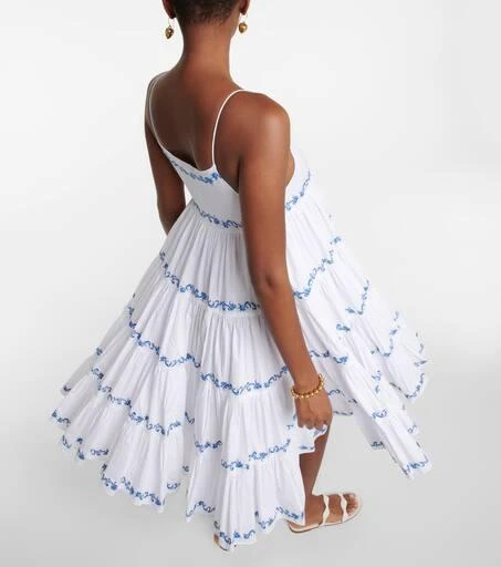 商品CAROLINE CONSTAS|Katrina embroidered poplin midi dress,价格¥2883,第5张图片详细描述