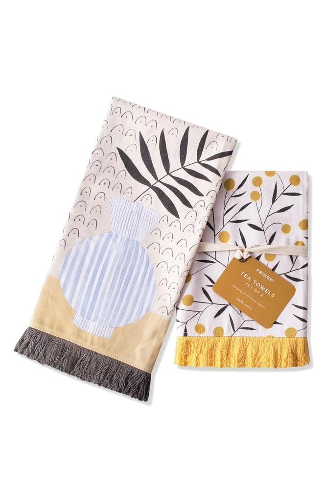 商品Fringe Studio|Set of 2 Cotton Tea Towels,价格¥65,第1张图片