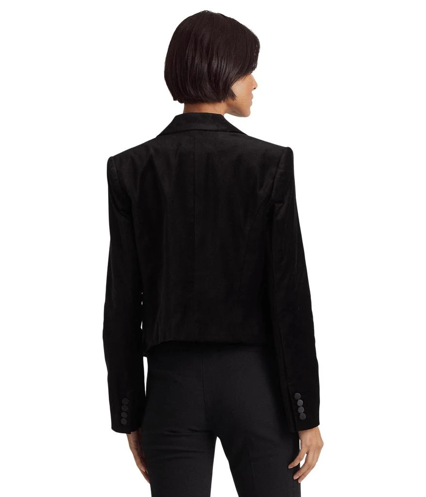 商品Ralph Lauren|Stretch Velvet Cropped Blazer,价格¥2324,第2张图片详细描述