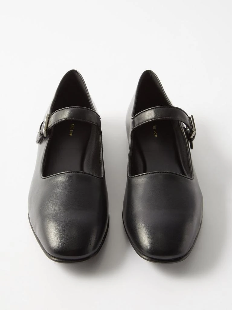 商品The Row|Ava leather Mary Jane flats,价格¥4289,第5张图片详细描述