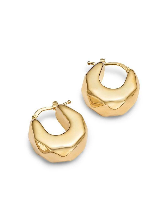 商品Moon & Meadow|14K Yellow Gold Faceted Huggie Hoop Earrings,价格¥6429,第3张图片详细描述