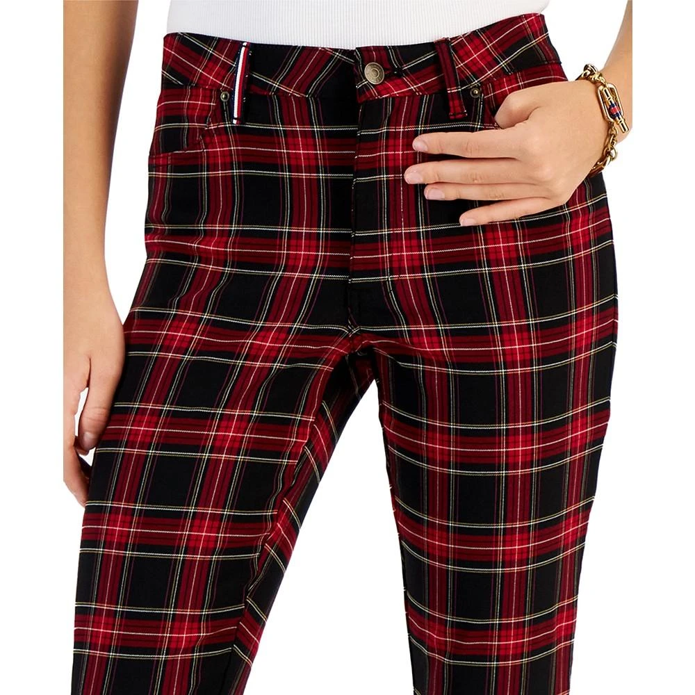 Women's Plaid Skinny Ankle Pants 商品