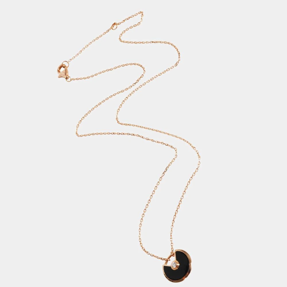 商品[二手商品] Cartier|Cartier Amulette de Cartier Diamond Pendant in 18k Rose Gold 0.02 CTW,价格¥14546,第2张图片详细描述