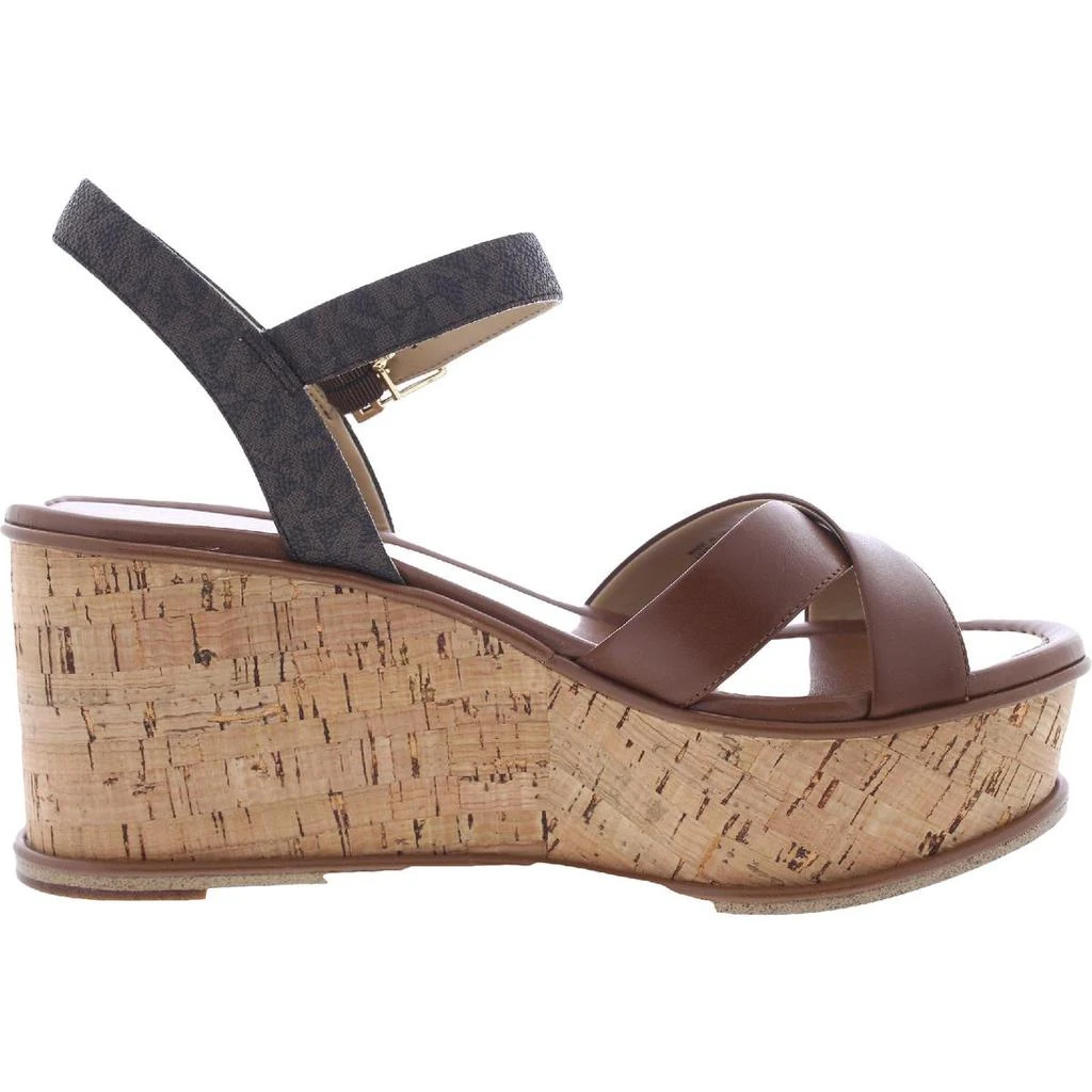 商品Michael Kors|MICHAEL Michael Kors Womens Melina Slip On Leather Wedge Sandals,价格¥388,第2张图片详细描述