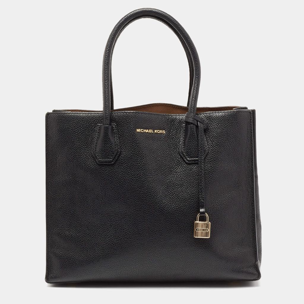 商品[二手商品] Michael Kors|MICHAEL Michael Kors Black Leather Medium Mercer Tote,价格¥2600,第1张图片