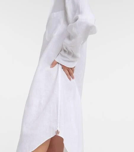 商品Loro Piana|André亚麻衬衫式连衣裙,价格¥14261,第5张图片详细描述