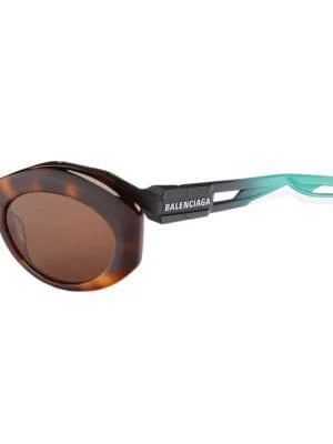 商品Balenciaga|55MM Oval Sunglasses,价格¥674,第3张图片详细描述