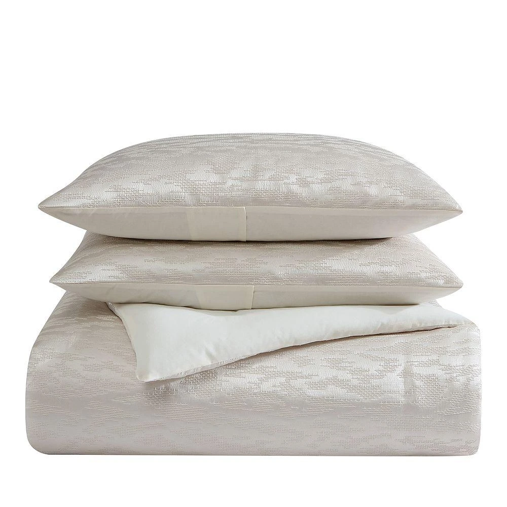 Illusion Textured 3 Piece Duvet Cover Set, King 商品