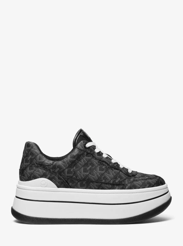 商品Michael Kors|Hayes Empire Signature Logo Platform Sneaker,价格¥901,第2张图片详细描述