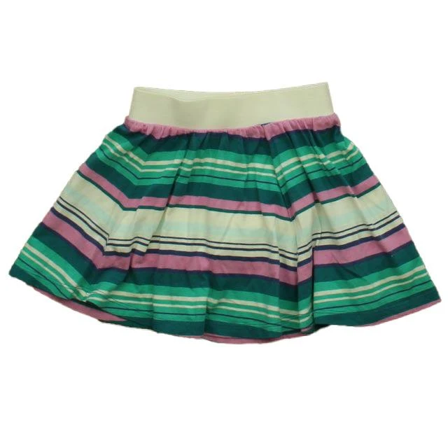 商品[二手商品] tea|Tea Girls Ivory | Green | Purple Stripe Skirt,价格¥199,第2张图片详细描述