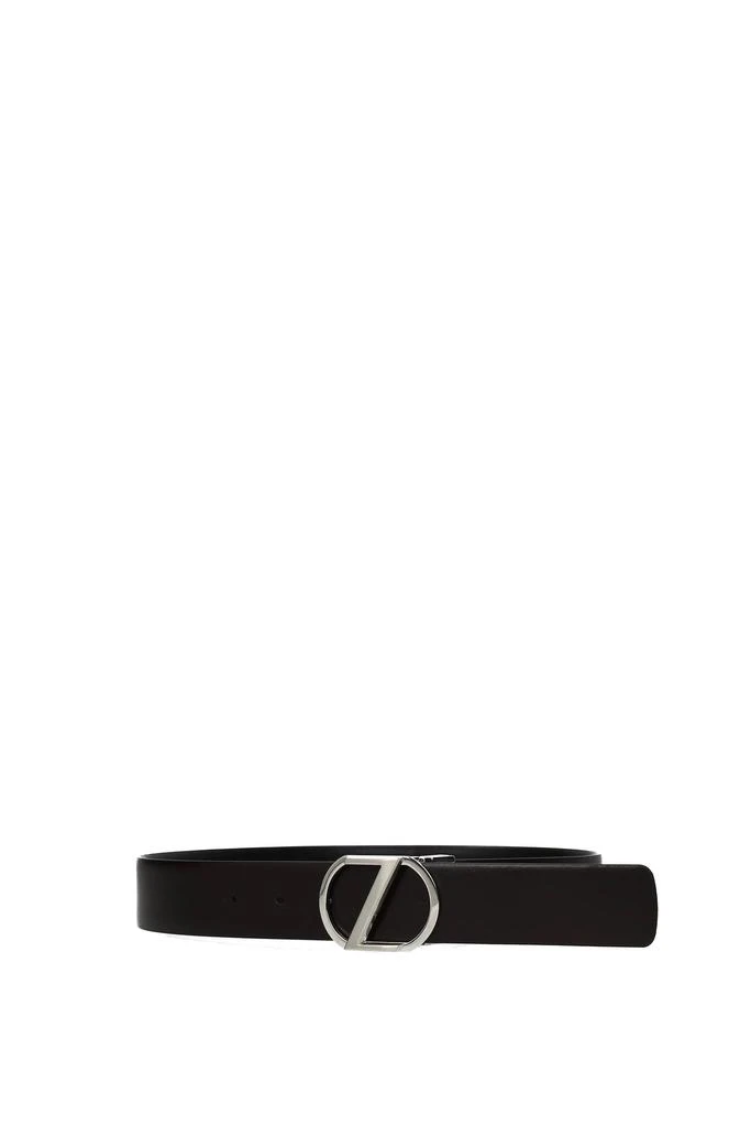 商品Zegna|Regular belts Leather Black Dark Brown,价格¥2063,第2张图片详细描述