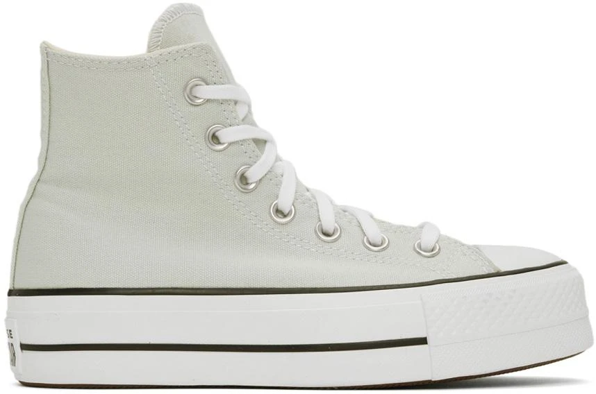 商品Converse|Green Chuck Taylor All Star Platform Hi Sneakers,价格¥567,第1张图片