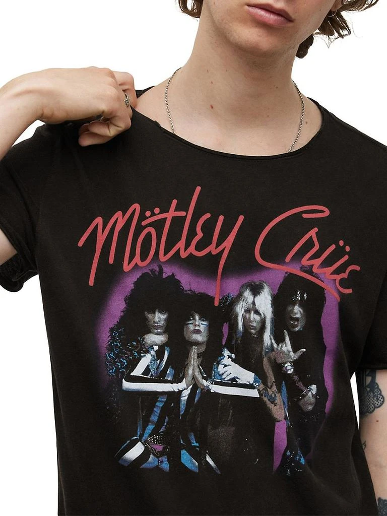 商品John Varvatos|Motley Crue Purple Cotton Tee,价格¥582,第4张图片详细描述