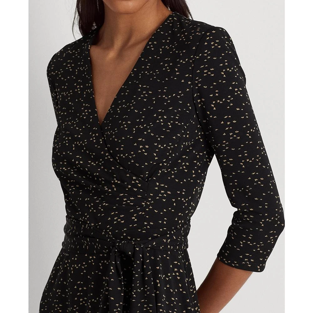 商品Ralph Lauren|Women's Print Surplice Jersey Dress,价格¥337,第2张图片详细描述
