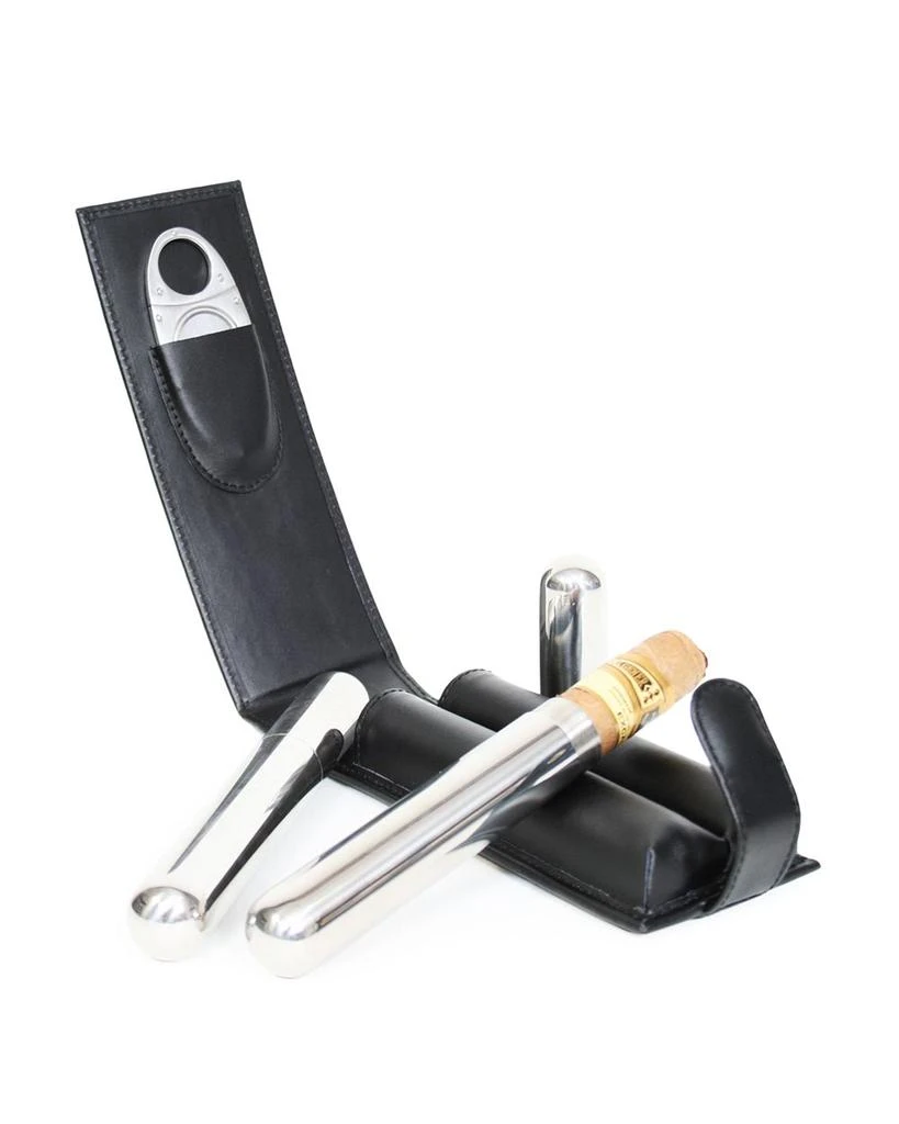 商品ROYCE New York|Leather Double Cigar Flask Carrying Case,价格¥928,第1张图片