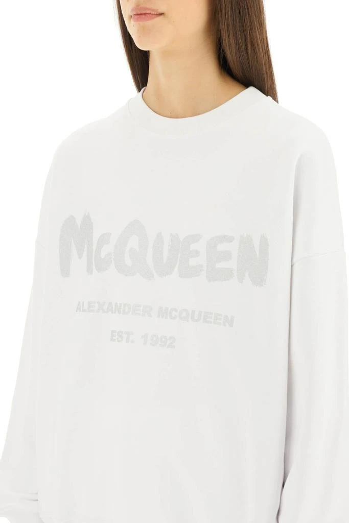 商品Alexander McQueen|GRAFFITI LOGO SWEATSHIRT,价格¥3239,第5张图片详细描述