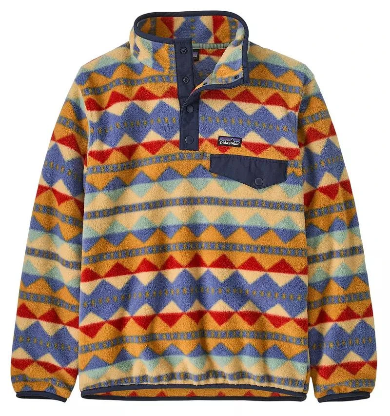商品Patagonia|男童款 轻质Synchilla Snap-T双面绒套头衫,价格¥730,第1张图片