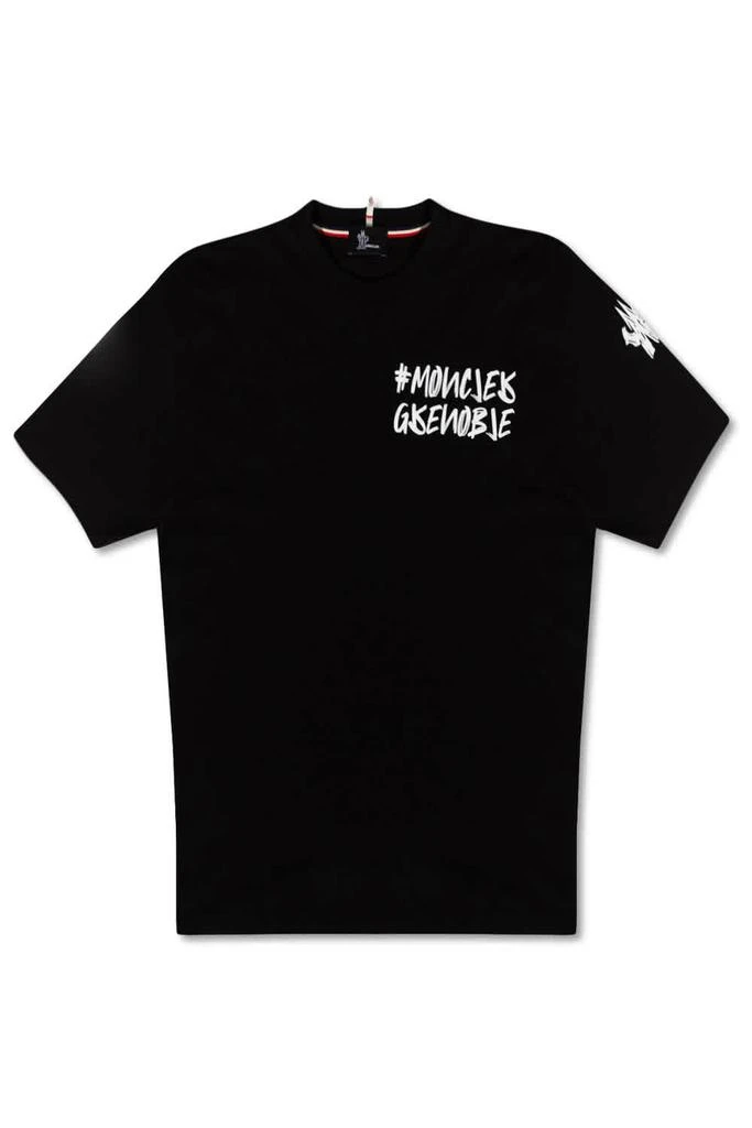 商品Moncler|Moncler Mens Black Logo-print T-shirt, Size Large,价格¥1694,第1张图片