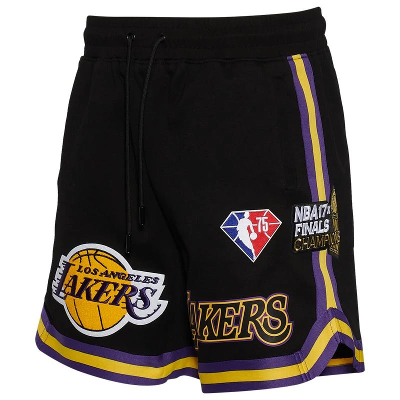 商品Pro Standard|Pro Standard Lakers NBA Team Logo Pro Shorts - Men's,价格¥749,第3张图片详细描述