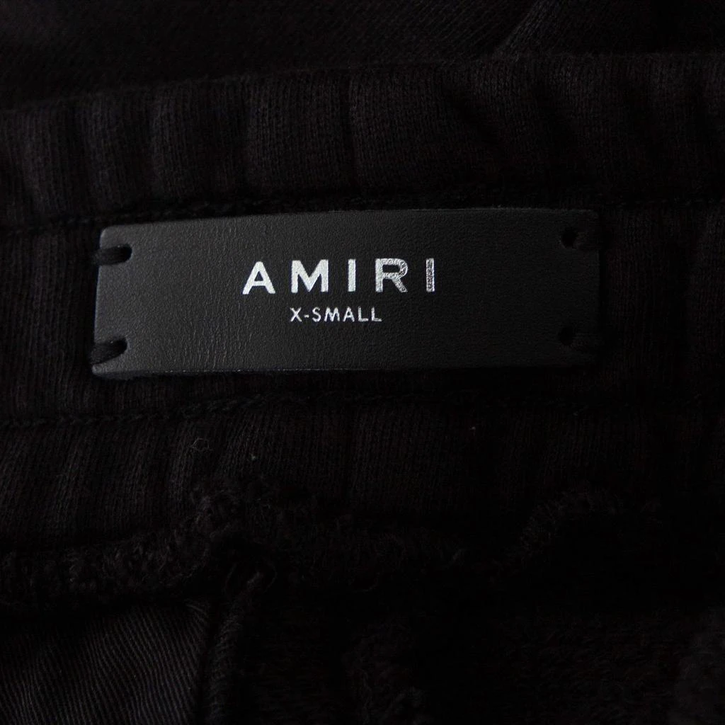 商品[二手商品] AMIRI|Amiri Black Distressed Cotton & Leather Inset Sweatpants XS,价格¥3883,第4张图片详细描述