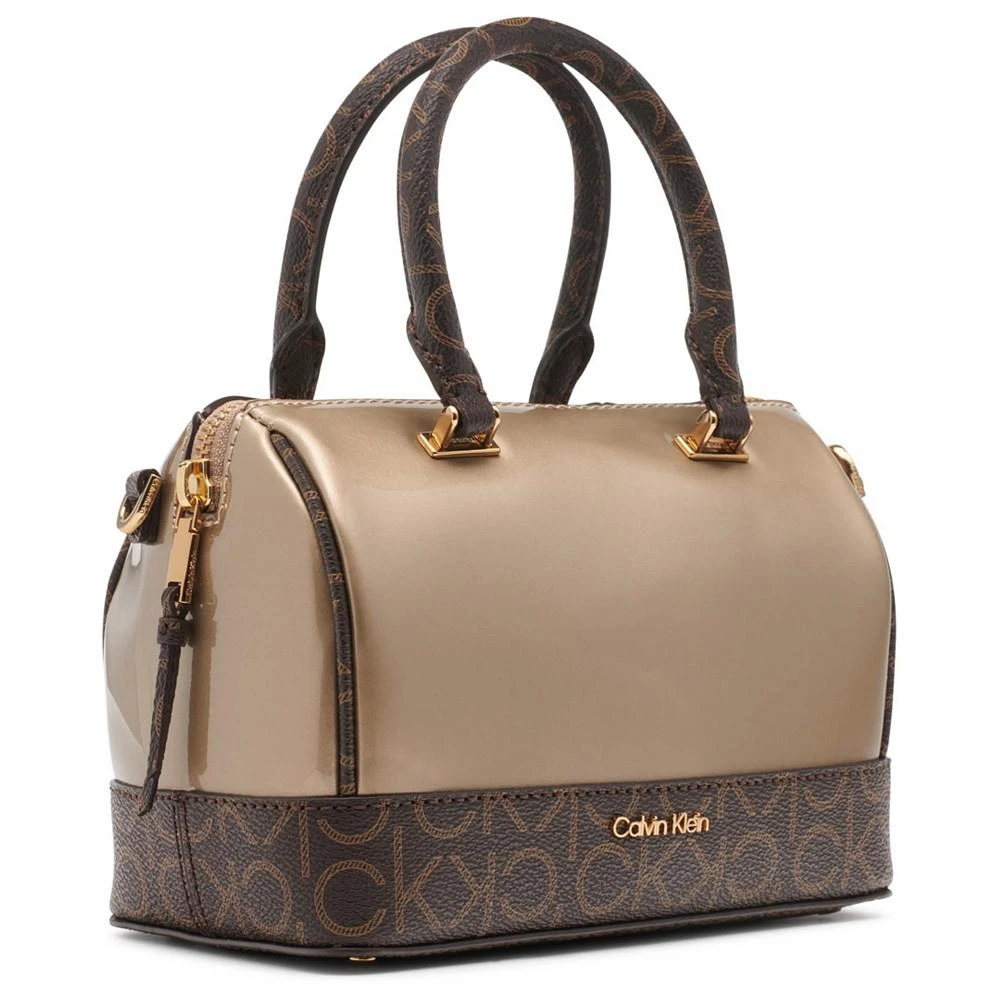 商品Calvin Klein|Ashley Pearlized Mini Top Zipper Satchel,价格¥588,第4张图片详细描述