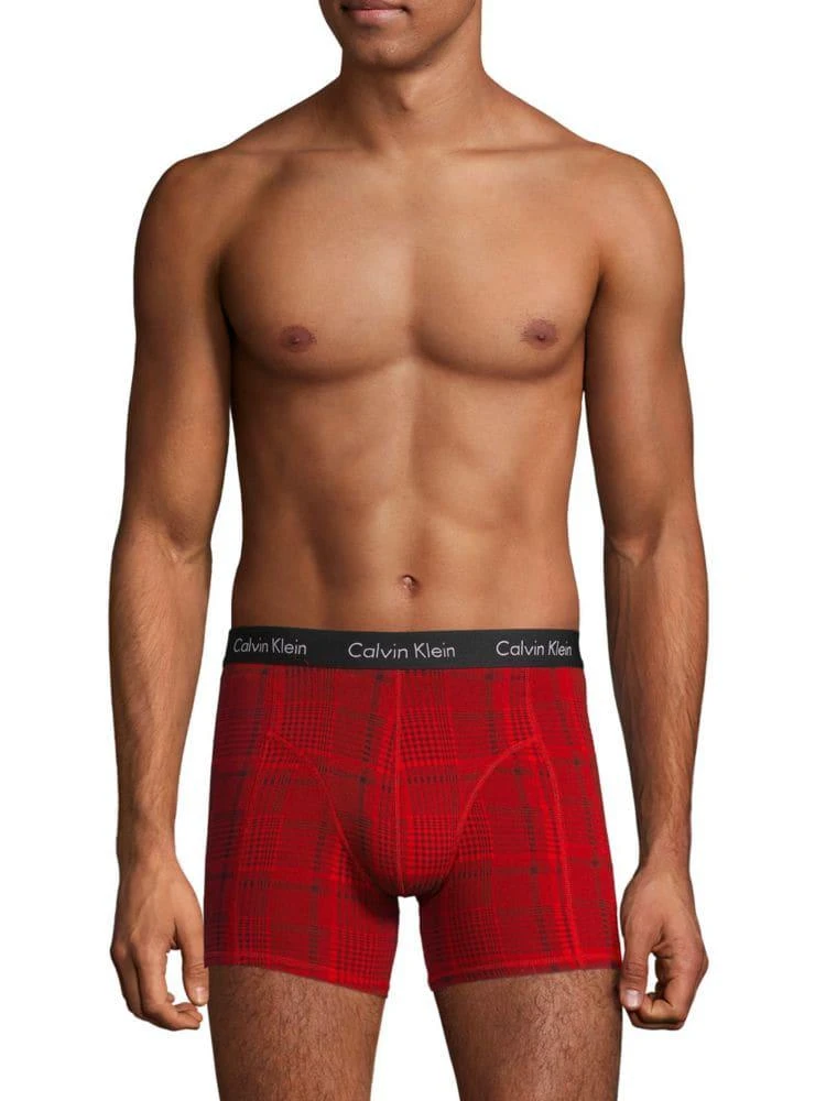 商品Calvin Klein|Elements 3-Pack Logo Boxer Briefs,价格¥188,第2张图片详细描述