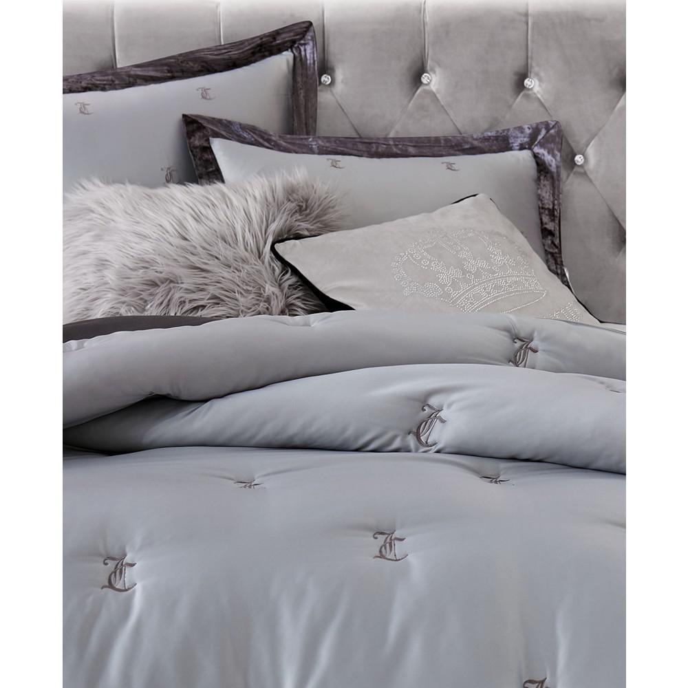 商品Juicy Couture|Velvet Rhinestone Crown Decorative Pillow, 20" x 20",价格¥218,第7张图片详细描述