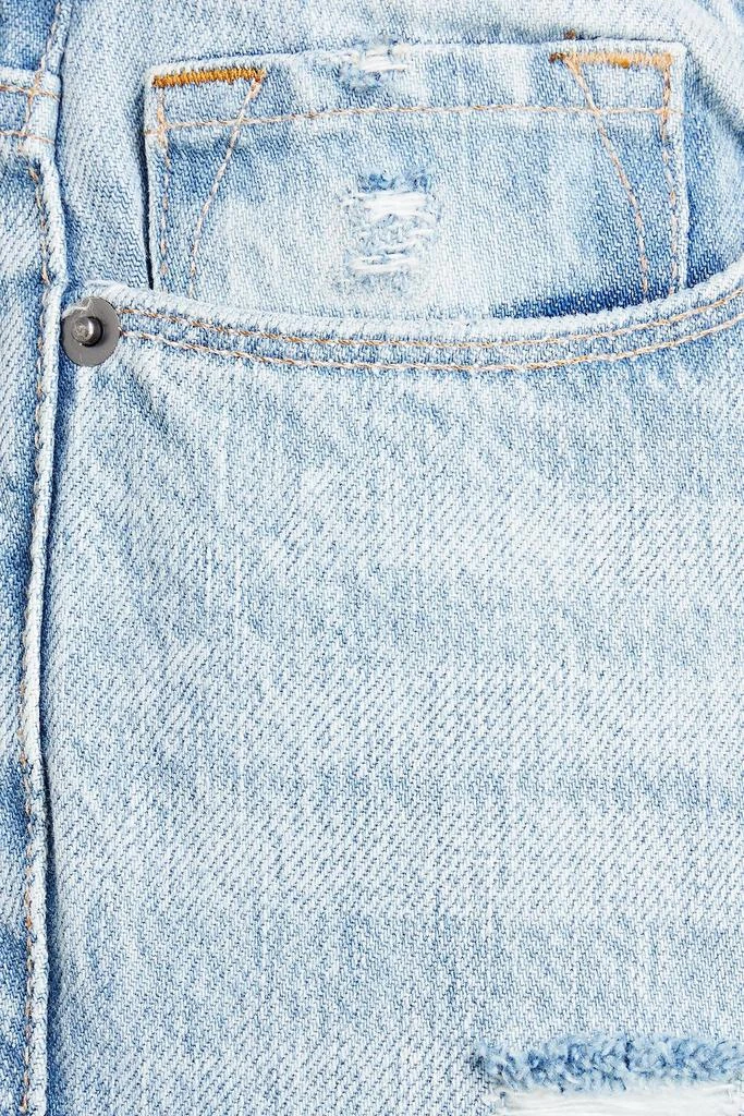 商品FRAME|Le Garcon cropped distressed mid-rise straight-leg jeans,价格¥545,第4张图片详细描述