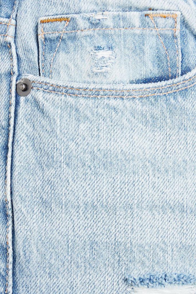 商品FRAME|Le Garcon cropped distressed mid-rise straight-leg jeans,价格¥783,第4张图片详细描述