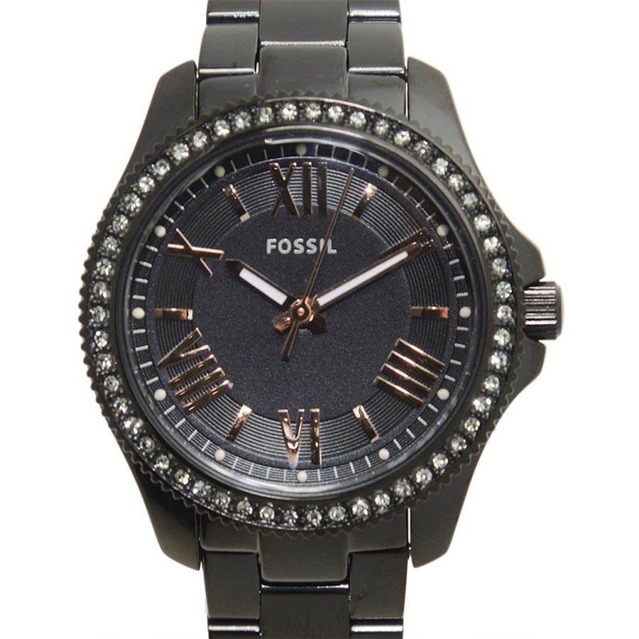 商品Fossil|Cecile Quartz Black Dial Ladies Watch AM4585,价格¥924,第1张图片