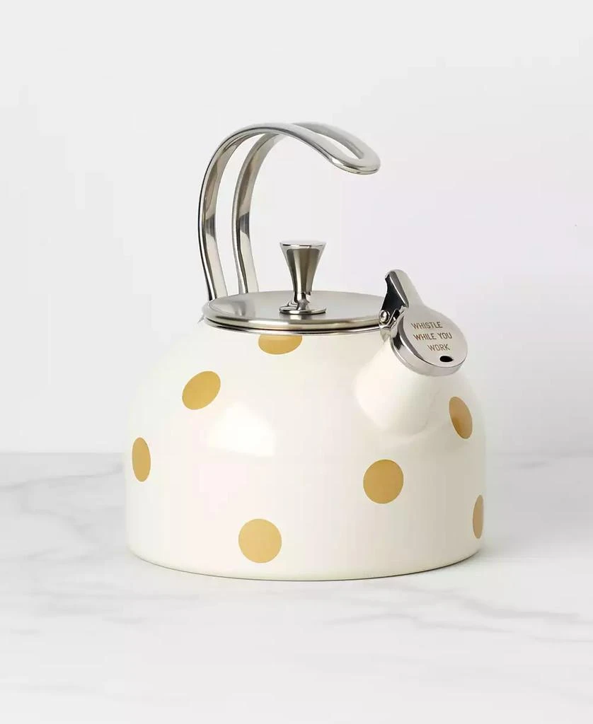 商品Kate Spade|new york Deco Dot Gold Tea Kettle,价格¥325,第3张图片详细描述