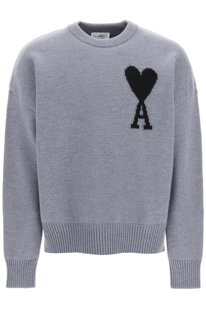 商品AMI|Ami paris adc virgin wool sweater,价格¥3107,第1张图片