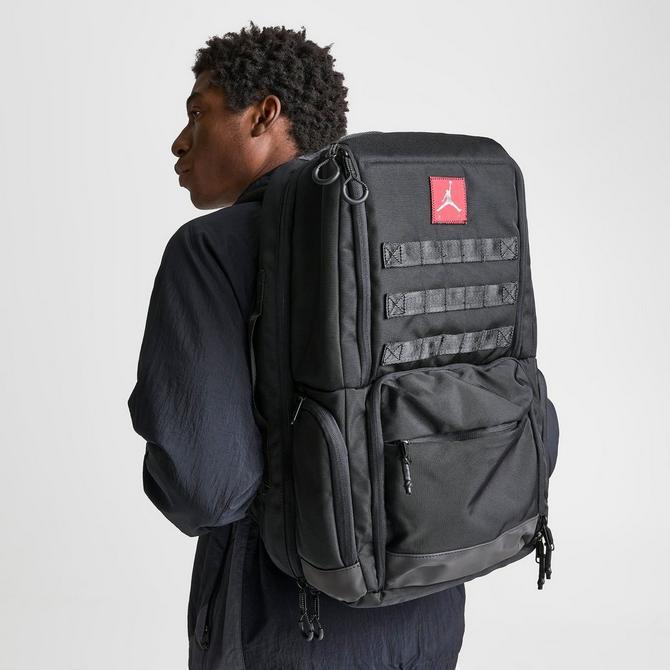 ★JILLSTUART★ Jordan Black Big Backpack JLBA5E780BK New Authentic Nike Jordan Monogram Full-Size Backpack All