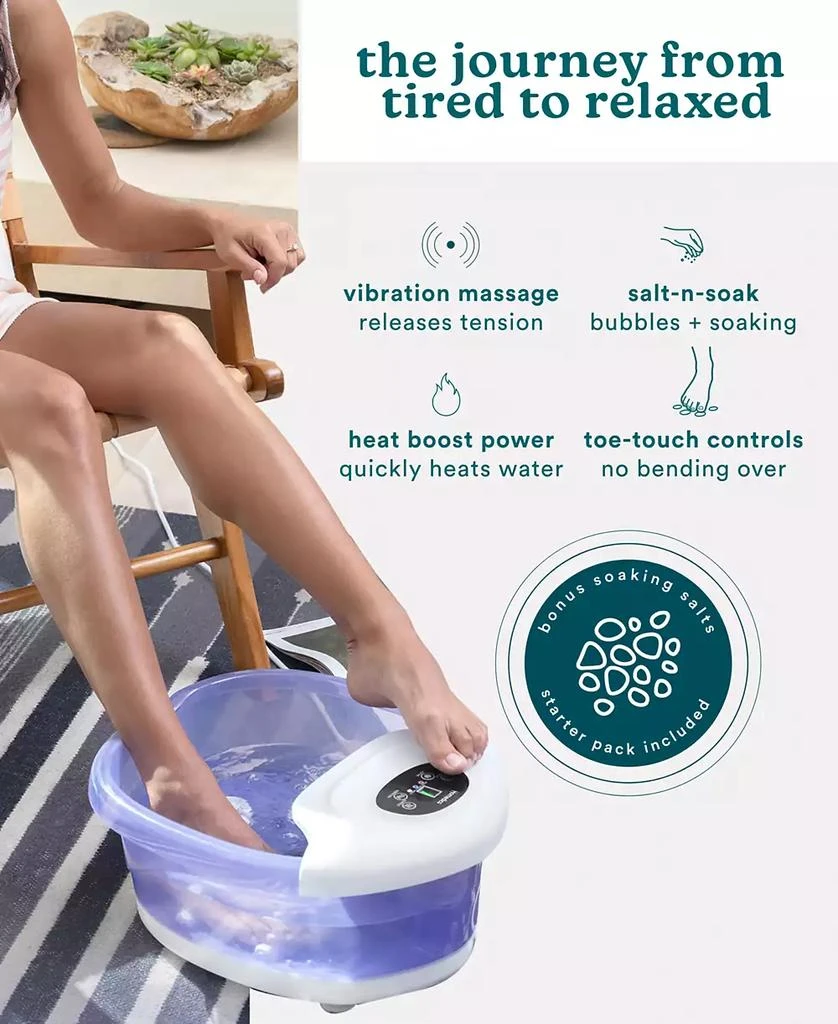 BubbleSpa + Epsom Salt Heated Foot Bath 商品