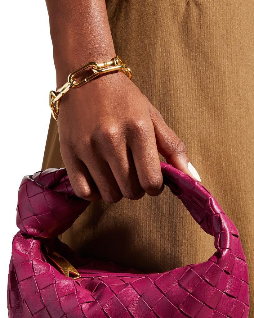 商品Bottega Veneta|Golden Sterling Silver Anchor Chain Bracelet,价格¥7334,第7张图片详细描述
