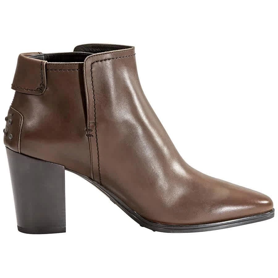 商品Tod's|Ladies Suede Ankle Boots in Dark Brown,价格¥1383,第2张图片详细描述