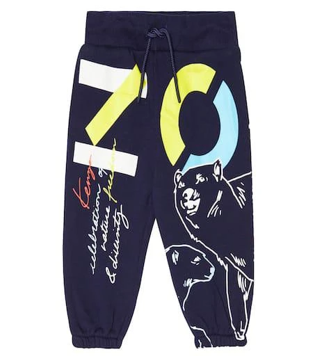 商品Kenzo|Baby logo cotton jersey sweatpants,价格¥586,第1张图片