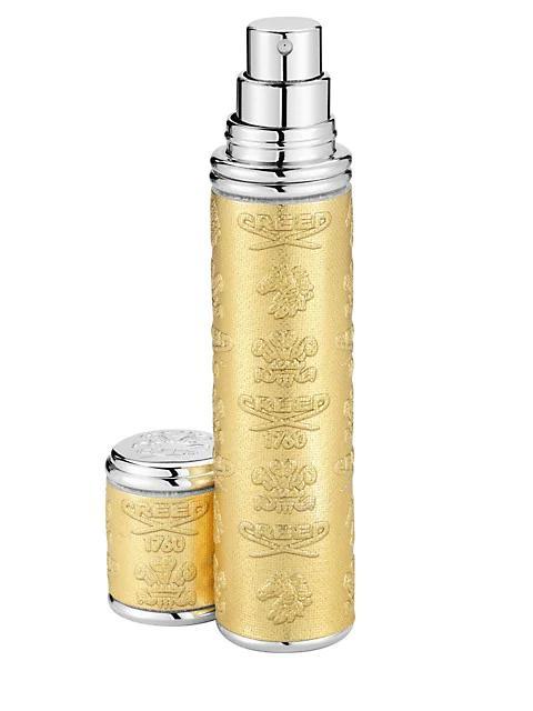 商品Creed|Gold with Silver Trim Leather Pocket Atomizer,价格¥1472,第1张图片