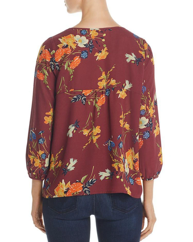 商品Finn & Grace|Floral Print Keyhole Top - 100% Exclusive,价格¥290,第2张图片详细描述