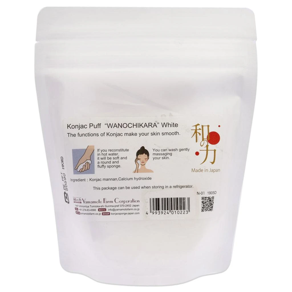 商品Wanochikara|Konjac Puff - White by  for Women - 1 Pc Sponge,价格¥61,第2张图片详细描述