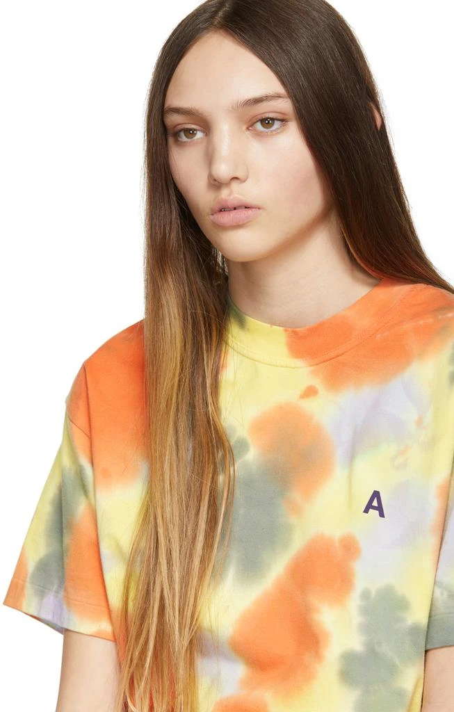 商品Ambush|SSENSE Exclusive Yellow 'A' Waves Tie-Dye T-Shirt,价格¥991,第4张图片详细描述