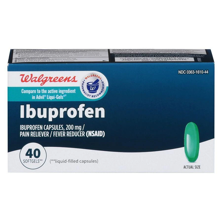 商品Walgreens|Ibuprofen 200 mg Softgels,价格¥33,第1张图片