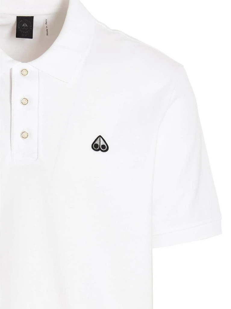 商品Moose Knuckles|Moose Knuckles Pique Logo Embroidered Polo Shirt,价格¥1050,第3张图片详细描述