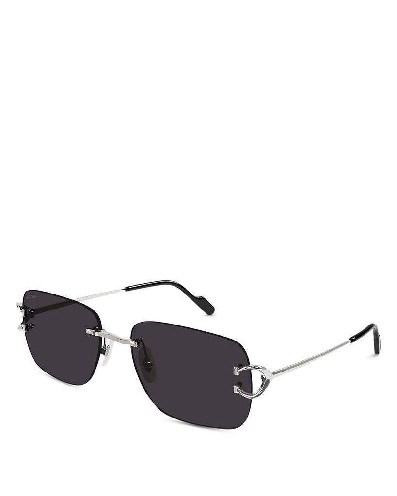 商品Cartier|Signature C Rectangular Sunglasses, 59mm,价格¥9316,第1张图片