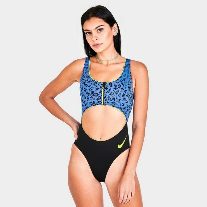 商品NIKE|Women's Nike Party Dots Cutout One-Piece Swimsuit,价格¥113,第3张图片详细描述