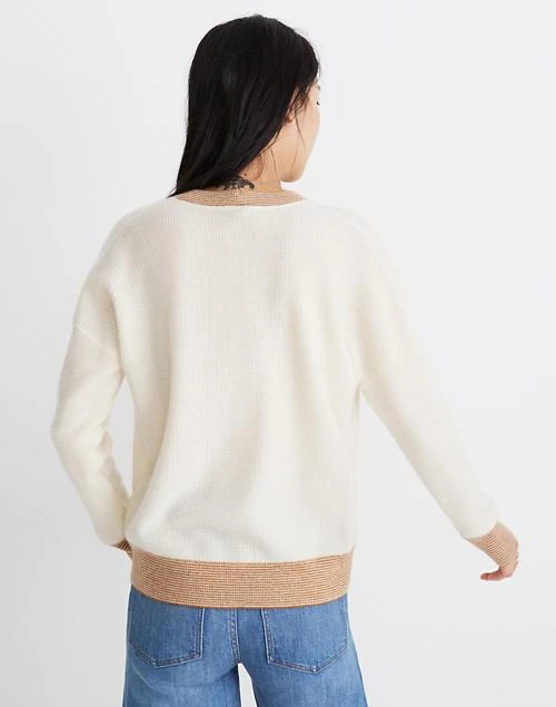 商品Madewell|Tipped Cashmere Sweatshirt,价格¥713,第3张图片详细描述