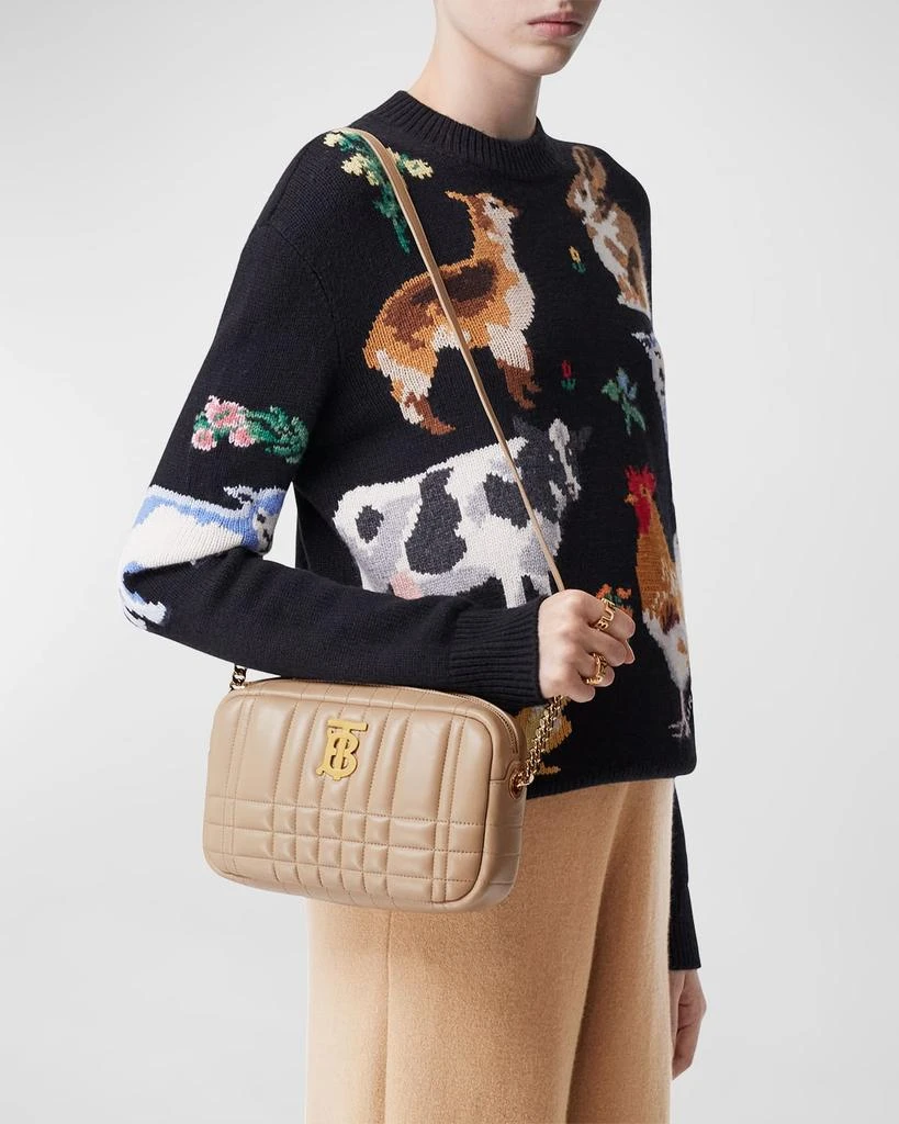 商品Burberry|Lola  Check Quilted Camera Crossbody Bag,价格¥11970,第2张图片详细描述