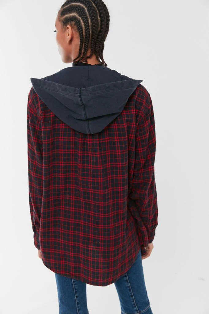 商品Urban Renewal|Urban Renewal Recycled Hooded Flannel 系扣卫衣,价格¥227,第4张图片详细描述