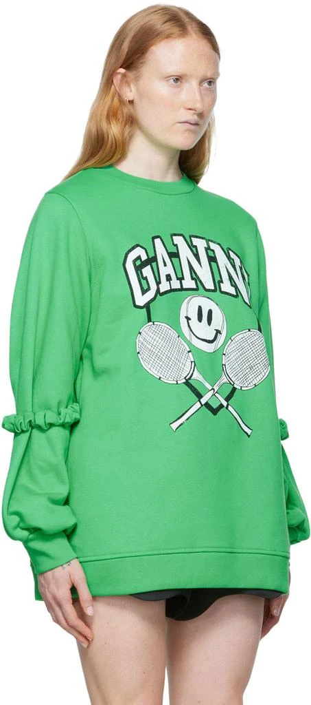 商品Ganni|SSENSE Exclusive Green Sweatshirt,价格¥1283,第2张图片详细描述