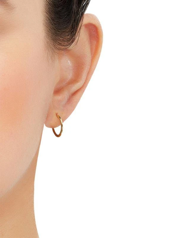 商品Saks Fifth Avenue|14K Yellow Gold Tube Huggie Earrings,价格¥1459,第5张图片详细描述